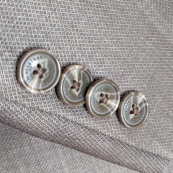 Matinique George F brown blazer suit jacket size 46 - Picture 9 of 14